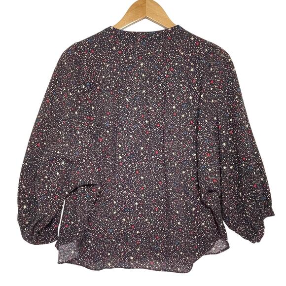 MADEWELL Women’s Starry Night Boho Peasant Style Knit Top large - Picture 7 of 7